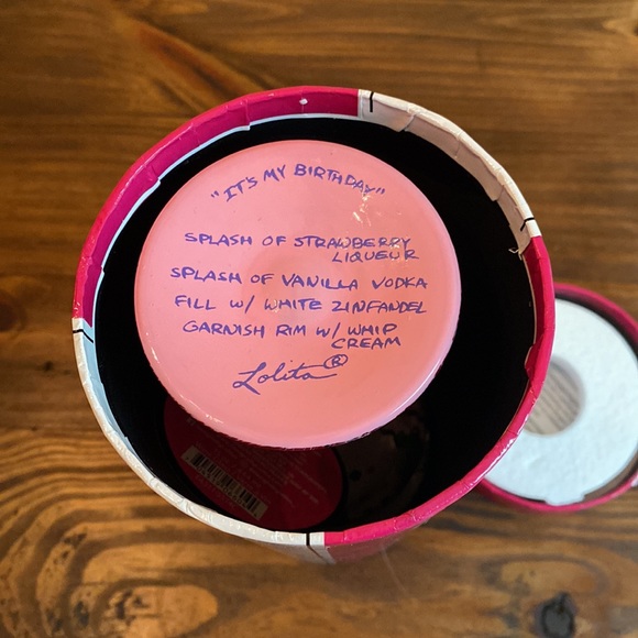 NWT “It’s My Birthday” Hand-Painted Wine Glass by Lolita - Picture 5 of 6